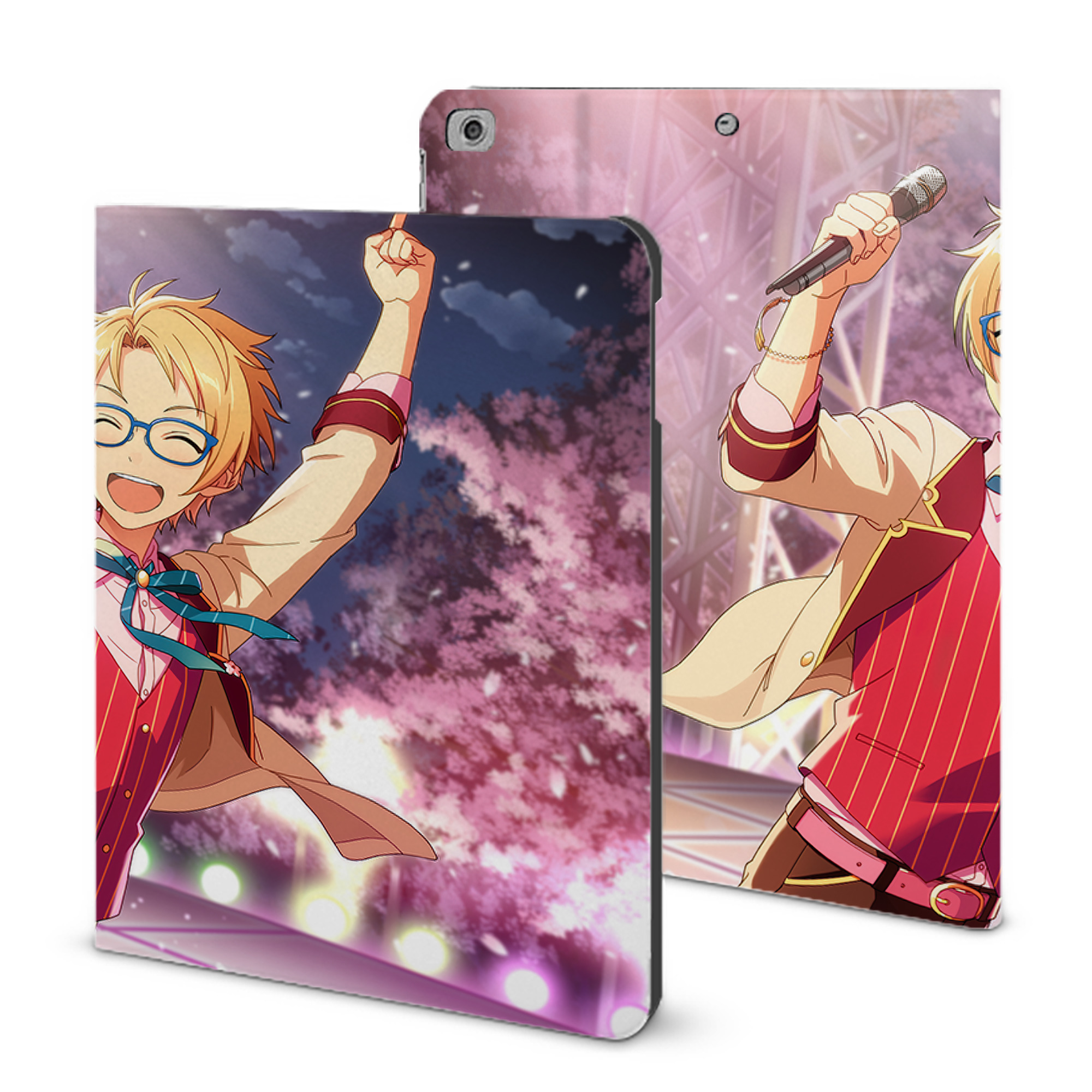 （画像用） あんさんぶるスターズ! Ensemble Stars IPad ケース ブック型 PUレザー TPU 耐衝撃 軽量 薄型 ペン収納なし 全面保護 IPad 各モデル対応